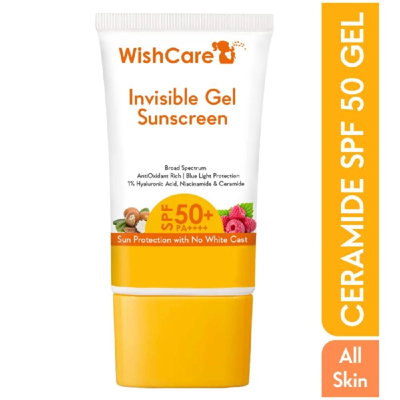 Wishcare Invisible Gel Sunscreen SPF 50+ Pa++++, 50 g-1.webp